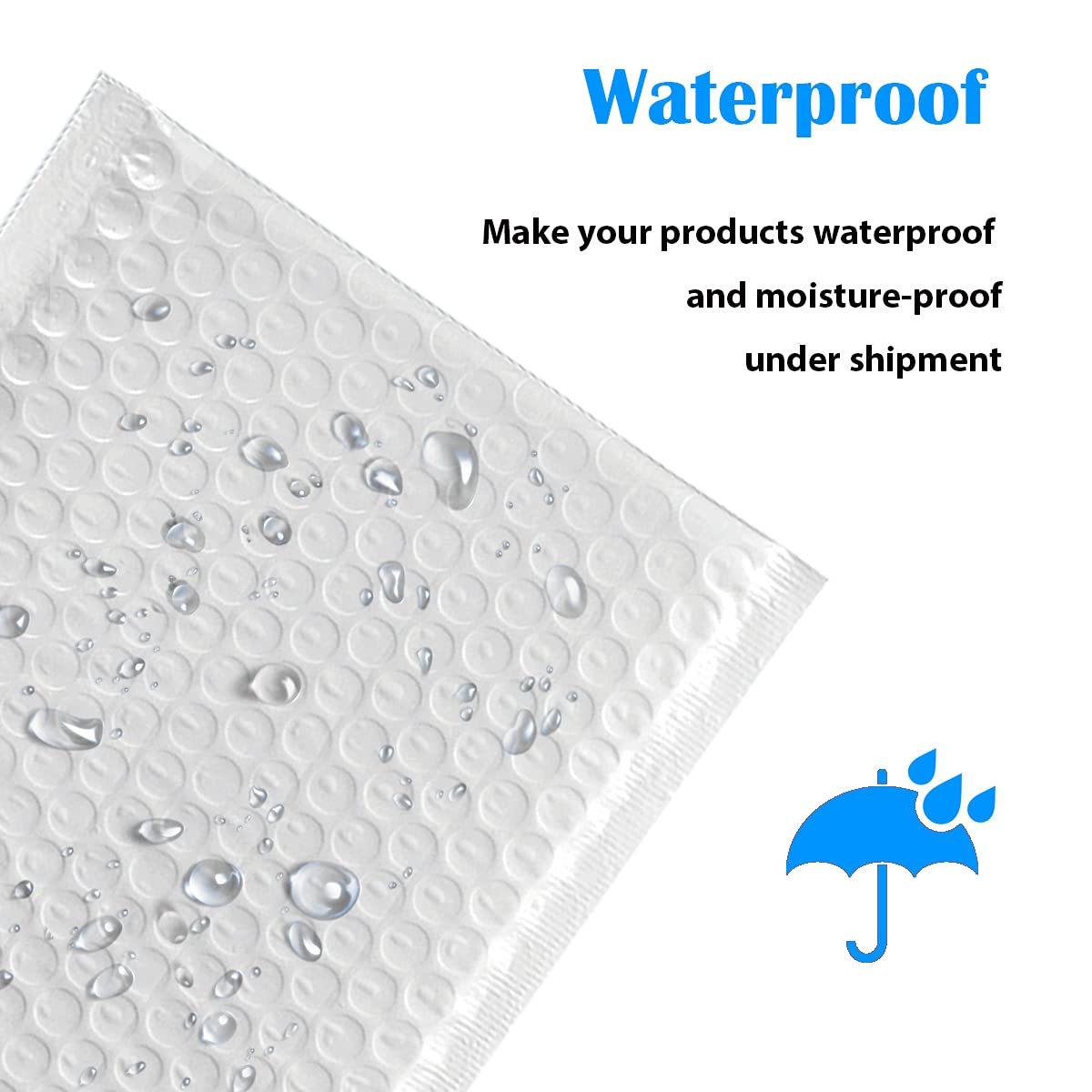 Immuson White 9.5 x 13.5 Inches Poly Bubble Mailers, Padded Shipping Envelopes, Self-Seal Shipping Bags, Packaging Bags, Bubble Envelopes Pack of 25