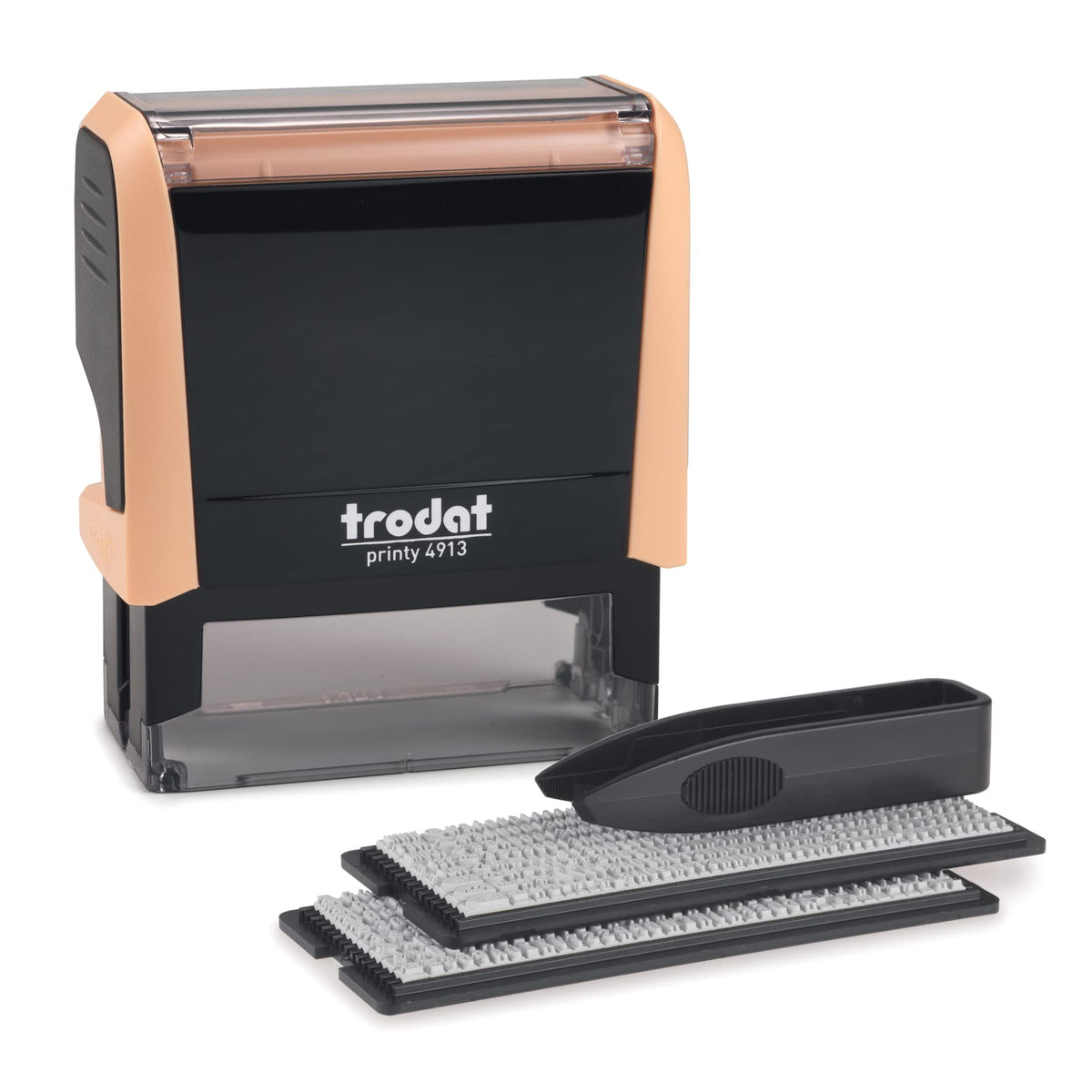 Trodat Printy 4913 Self-Inking Do It Yourself (DIY) 5 Line Personalized Custom Message Stamp with Black Ink
