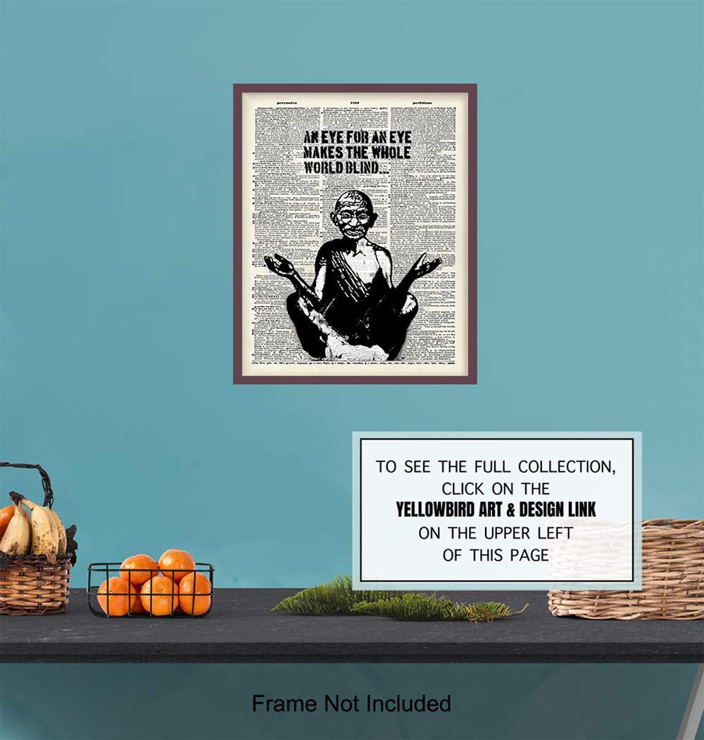 Graffiti Inspirational Quote - Urban Street Art, Wall Art Poster - Great Motivational Gift for Zen, Buddha, Buddhism, Yoga, Meditation Fans - Chic Home, Studio, Office Decorations - 8x10 Photo Print