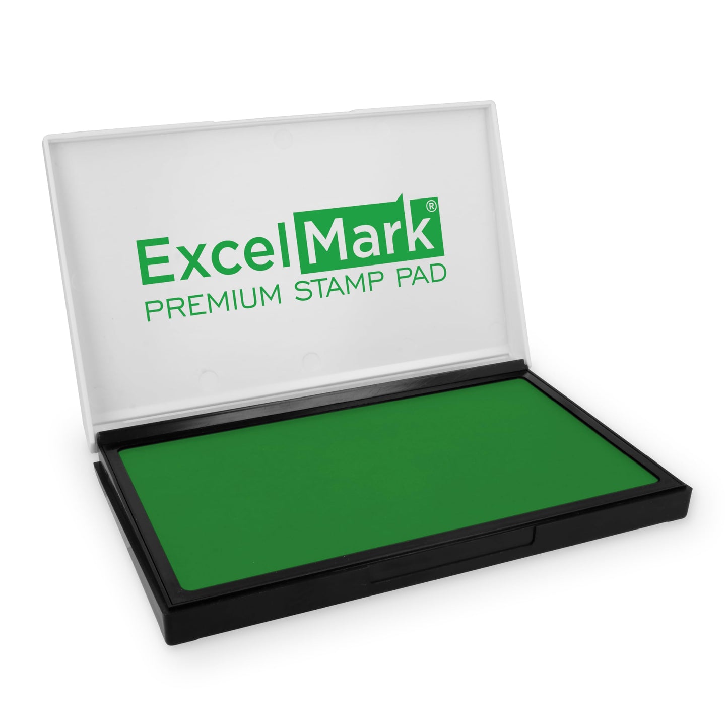 ExcelMark Rubber Stamp Ink Pad Extra Large 3-7/8" x 7" (Green)