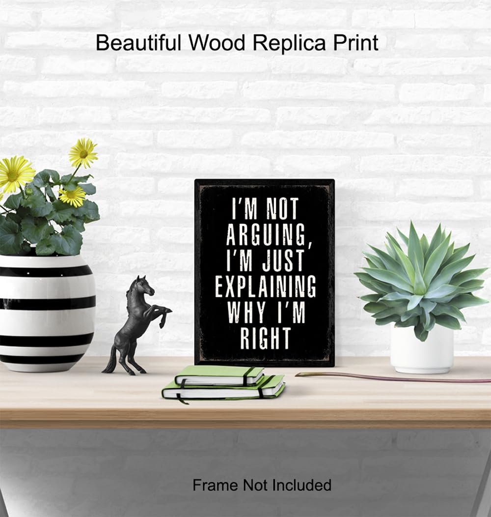 Office funny Quotes Wall Decor - Sarcastic Sayings Wall Decor for Men - Workplace funny Sayings - Man cave Sign - Silly Office Picture - Work Photo - Home Print, Executive Artwork