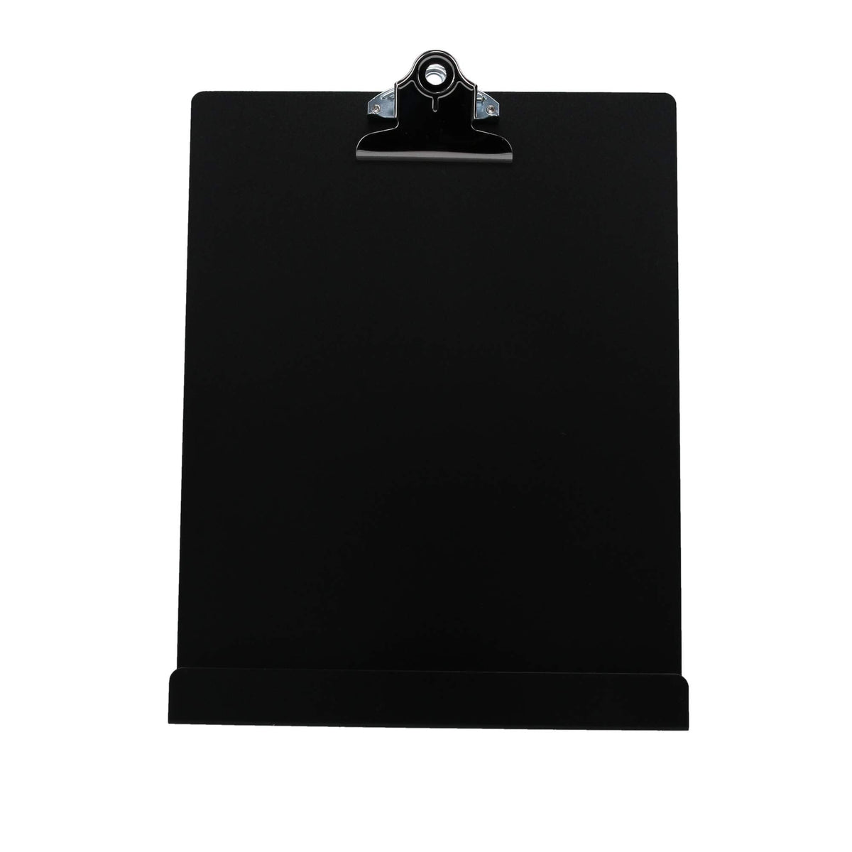 Saunders Free Standing Clipboard & Tablet Stand - Durable Black Recycled Aluminum Desktop Document Holder for Office, Teachers & Students - 1" Clip Holds 8.5x11 Letter Size Sheets, Lightweight