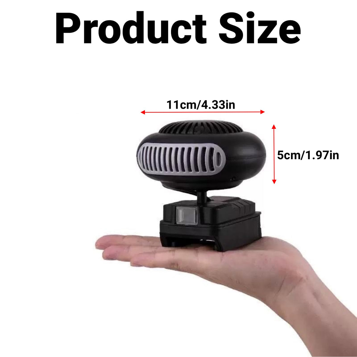 Cordless Space Heater 170W Battery Powered Portable Heater with Dual Temperature Settings and USB Ports for Office Desk Bedroom