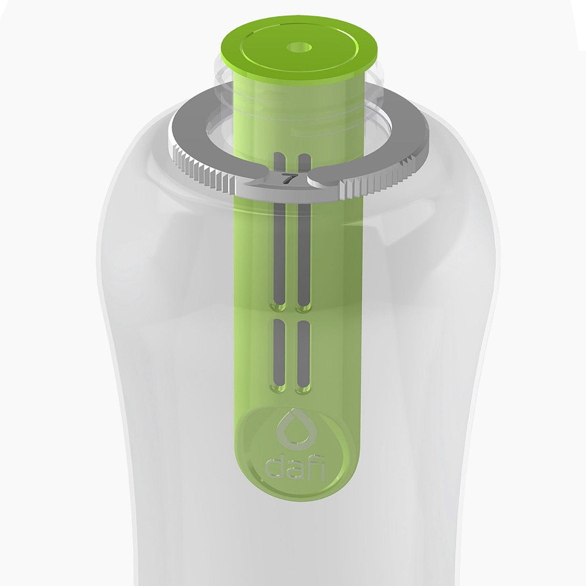 DAFI Water Bottle Filters and Cap Replacements Green | 2-Pack | Last up to 60 Days | Hiking Water Filter, Personal Filtered Water Bottle, Camping Water Filter | BPA-Free | Made in Europe