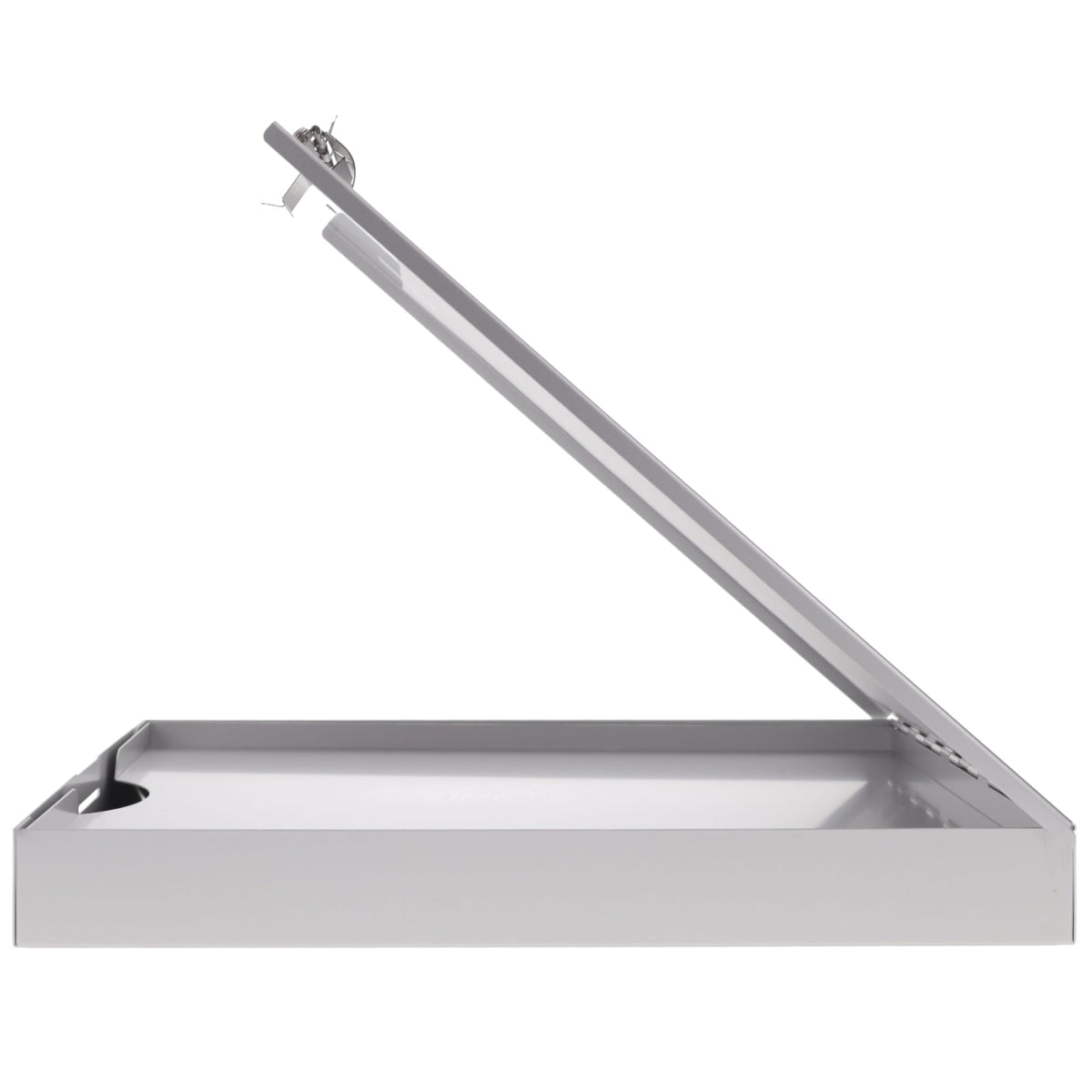 Saunders Cruiser Mate Metal Clipboard with Storage, Dual Tray Aluminum Nursing Folio, Heavy Duty Form Holder for Police & Work, Letter Size Privacy Box with Self-Locking Latch, Silver