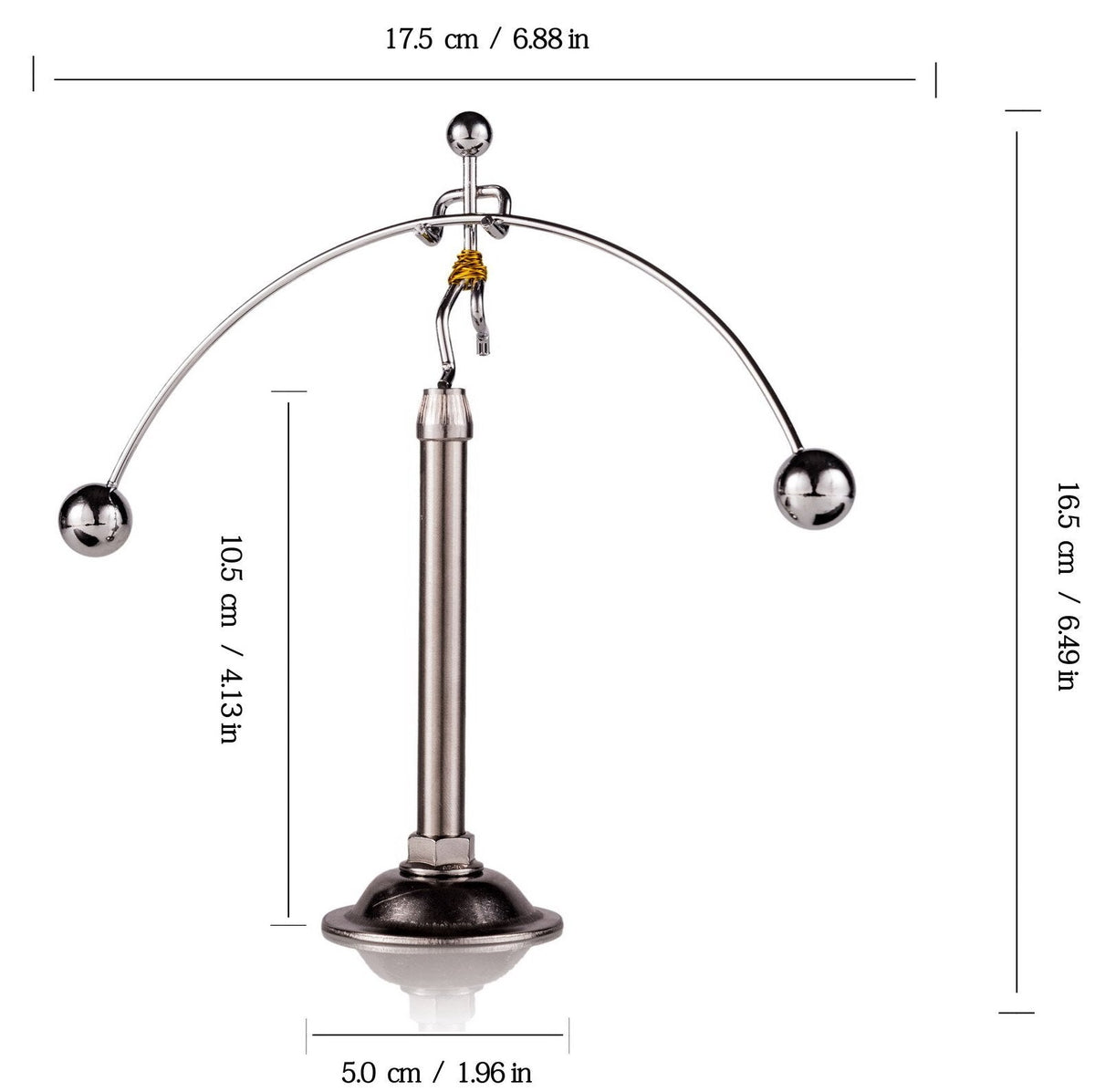Sunnytech Steel Balance Toy Weightlifter Kinetic Art Balance Toy Balancing Decompressive Science Psychology Home Offic Decor Desk Decor WJ049