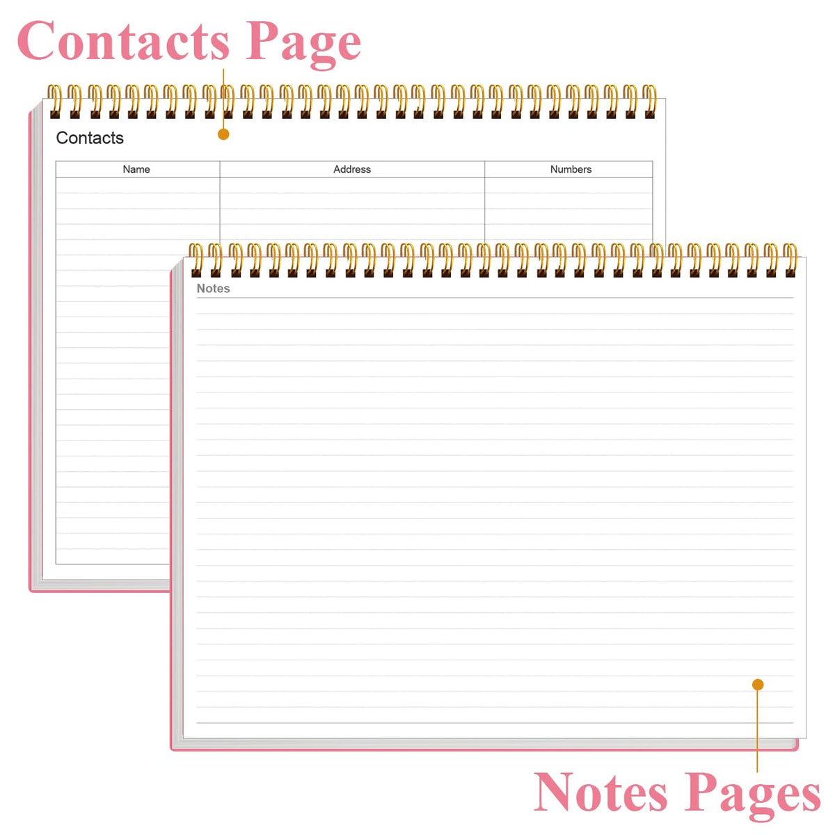 Weekly Productivity Planner - 8.5" x 11" Dashboard Desk Notepad Has 6 Focus Areas to List Tasks for Goals, Projects, Clients, Academic or Meal-Organize Your Daily Work Efficiently, 54 Weeks, Pink