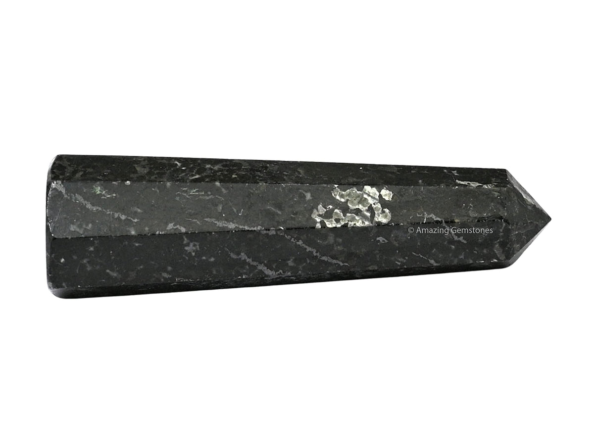 Amazing Gemstone Nuummite Crystal Towers ~ Natural Healing Crystal Point Obelisk for Reiki Healing and Crystal Grid (2" to 3" INCH)