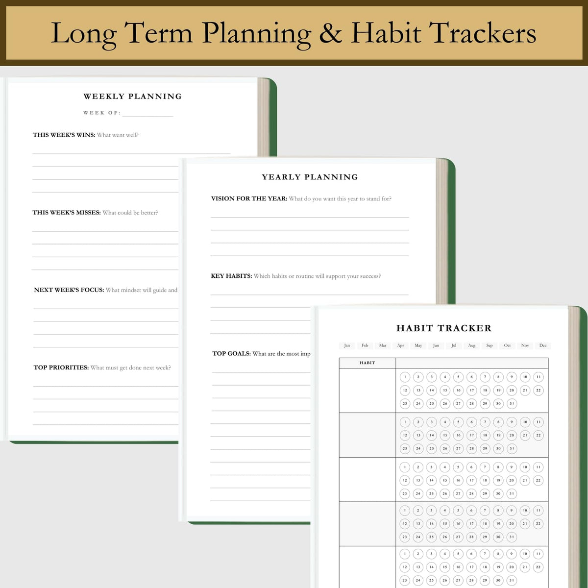 Time Blocking and ADHD Planner by Refine Days. 180 Undated Pages, To Do List, Hourly Schedule, Daily and Monthly Agenda. Time Management & Productivity Notebook. A5 (Green)