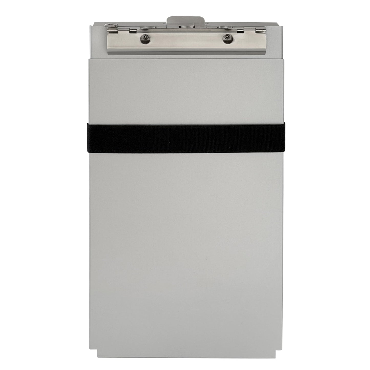 Saunders Dual Layer Police Storage Clipboard, Silver Metal Clipboard with Storage, Ticket Size Paper Organizer with Steel Clip and Locking Latch, Police Equipment Form Holder for EMS - Made in USA