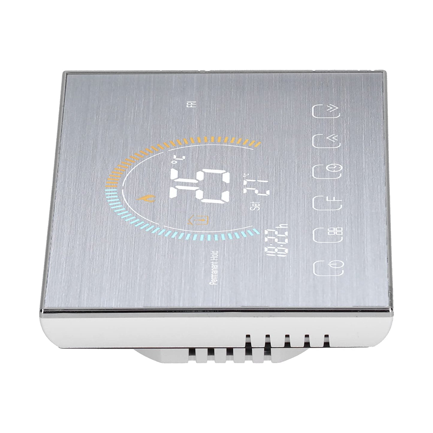 Home Thermostat, 4.8In Large Color Backlight Smart Thermostat for Office for Villa