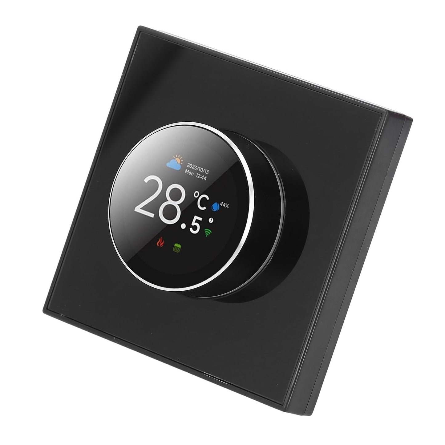 Tuya Smart Thermostat with Rotating Knob 1.32in TFT DisplayWiFi Enabled, Voice Control Compatible (Alexa/Google), Remote Temperature Control for Home HVAC Systems
