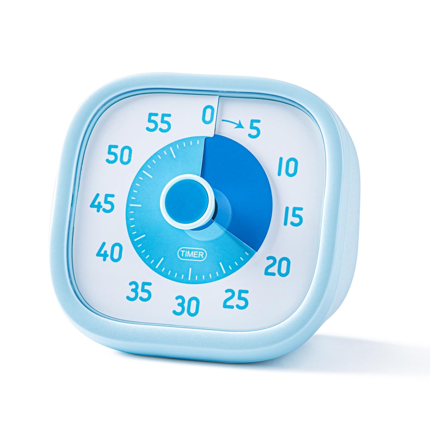 60 Minute Visual Timer for Kids, Countdown Clock with Silent or Ticking Sound, Easy Twist Dial for Classroom, Teachers, Students, Homework, Reading, ADHD Focus
