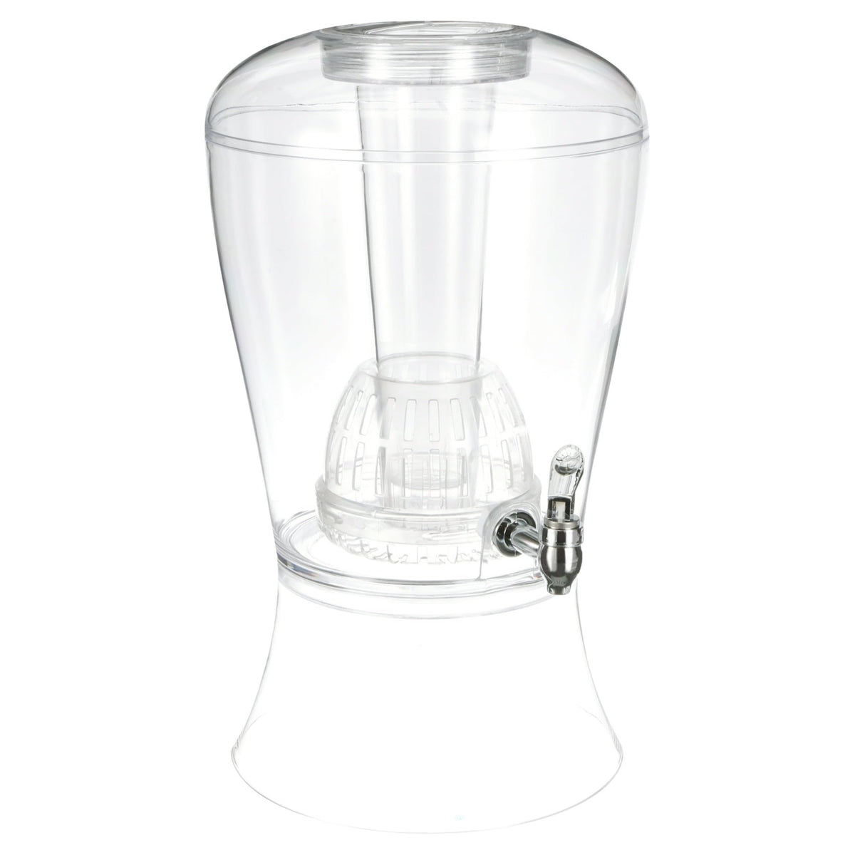 CreativeWare 3 Gallon Beverage Dispenser With Ice Cylinder And Fruit Infuser