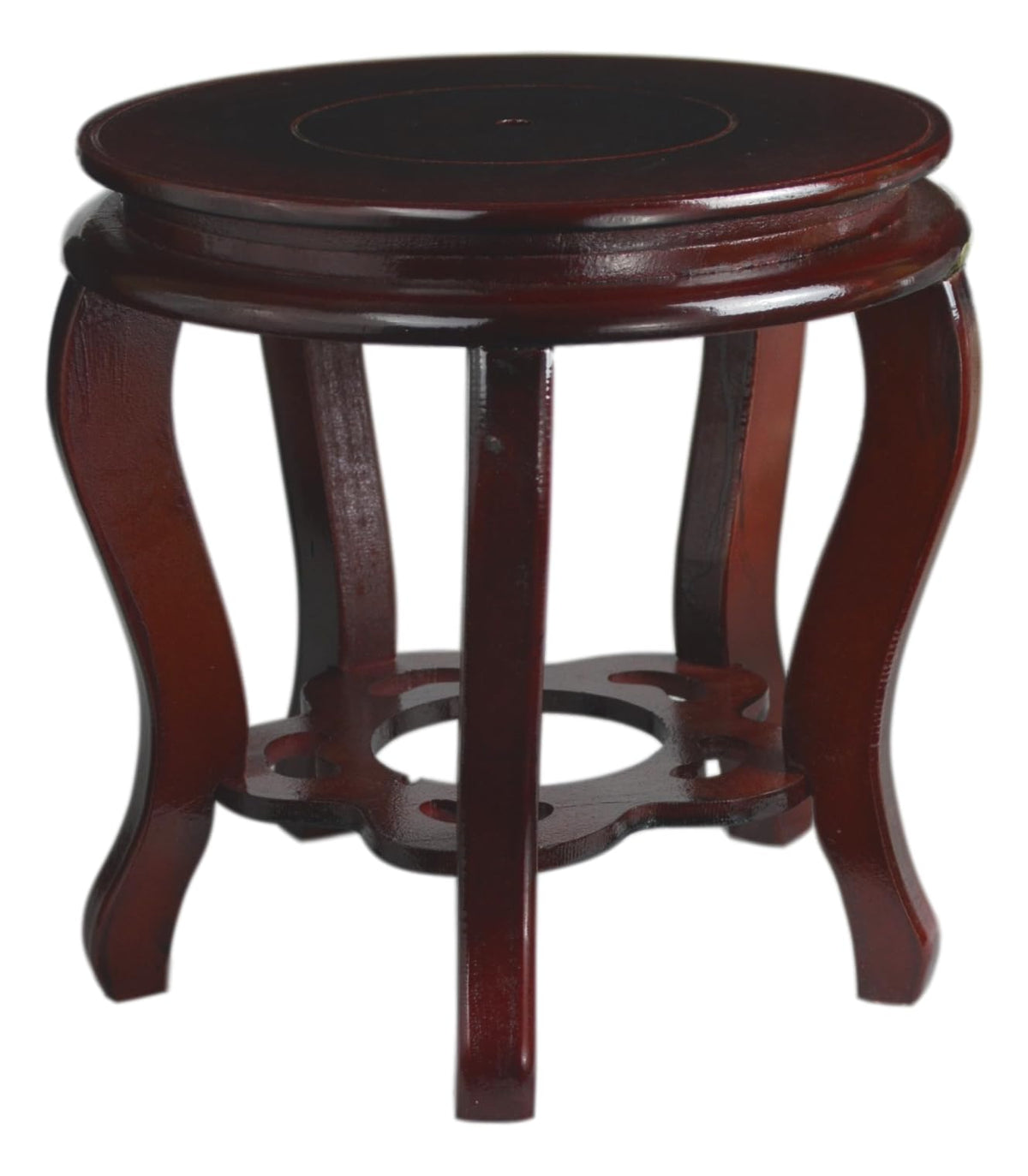 Wooden Fishbowl Display Vase Pot Tall Planter Stand Plant Pot Display Stand (11")