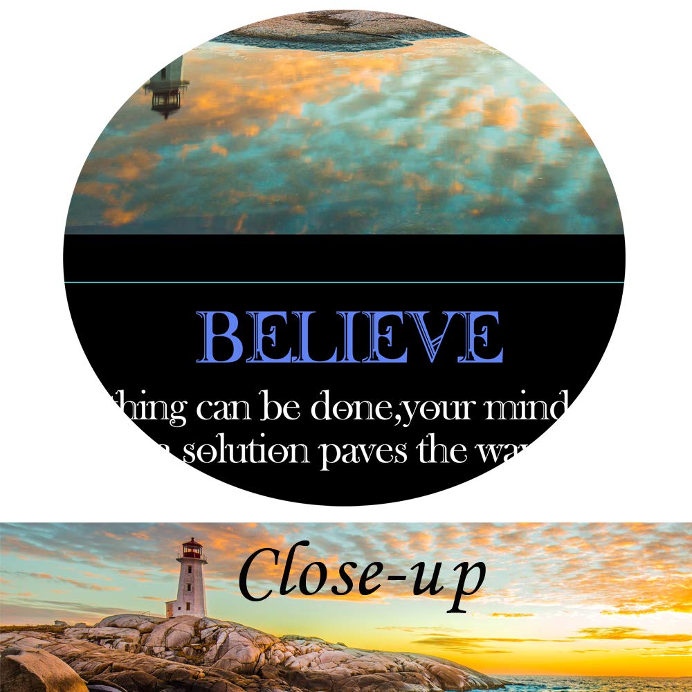 KREATIVE ARTS Believe Canvas Quotes Wall Art Decor Family Decorative Signs Inspirational Motto Canvas Prints Giclee Artwork Inspiration Painting Gift for Classroom Study Room Office Decor (Believe)