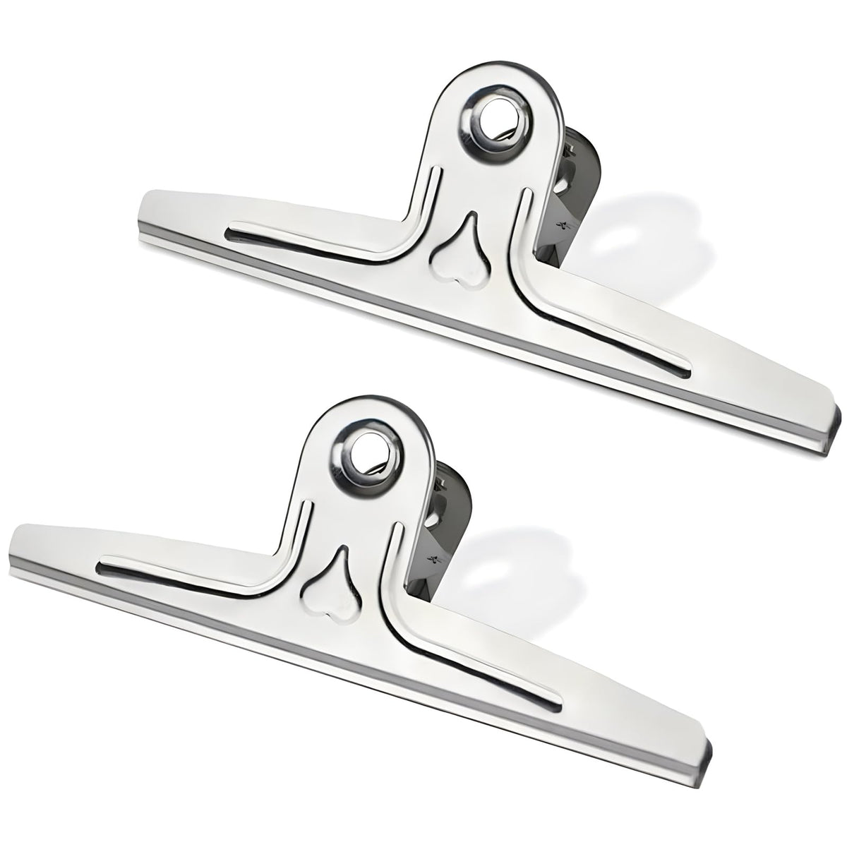 Coideal Extra Large Bulldog Paper Clips, 30cm Jumbo XXL Easel Clips Stainless Steel 2 Pcs Heavy Duty Binder Clamps for Office File (Silver, 11 4/5 Inch)