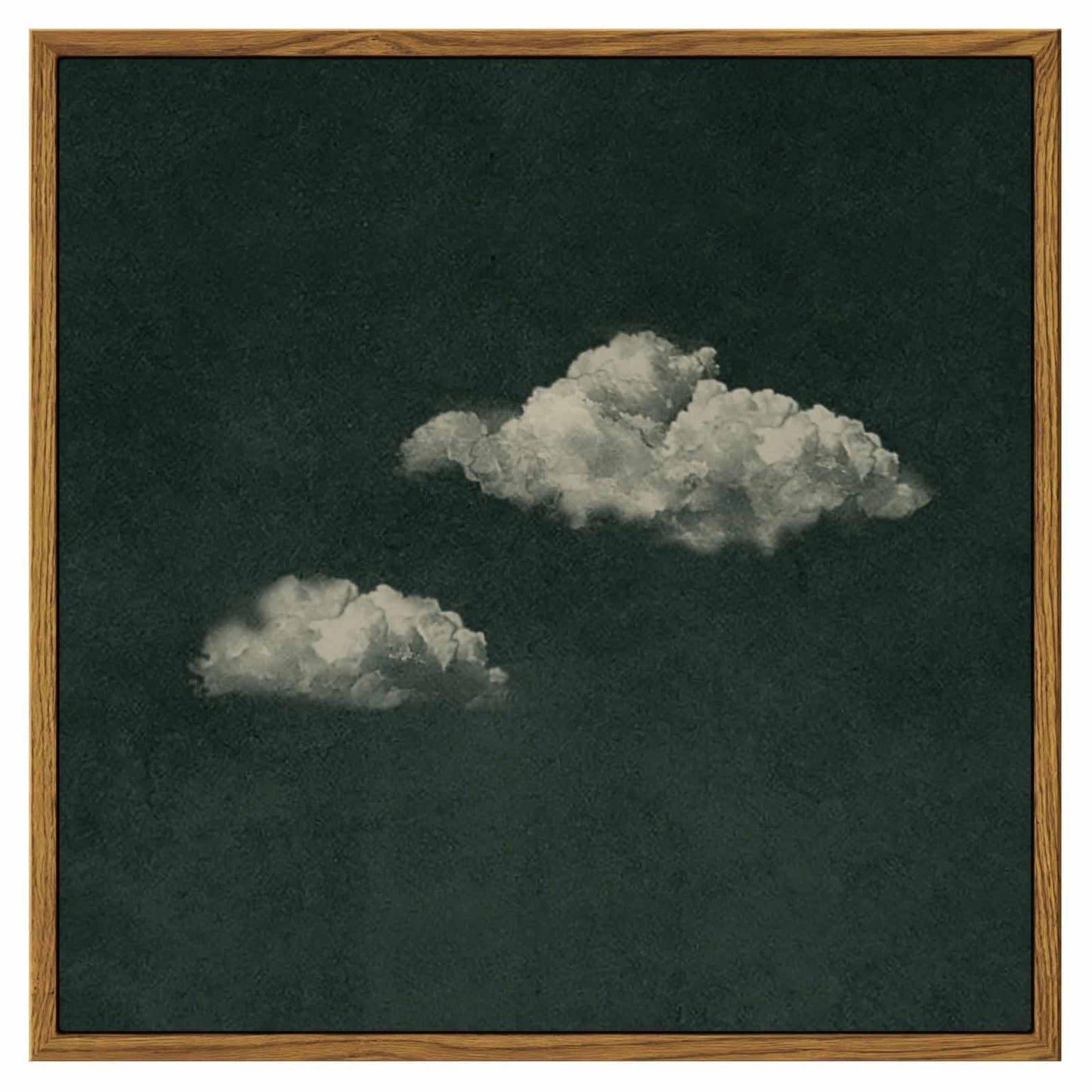 InSimSea Minimalist Cloud Wall Art, Square Framed Canvas Painting Modern Abstract Sky Artwork, Cloud Canvas Paints for Living Room Bedroom Bathroom Dining Room, Home Office Wall Decor 12"x12"