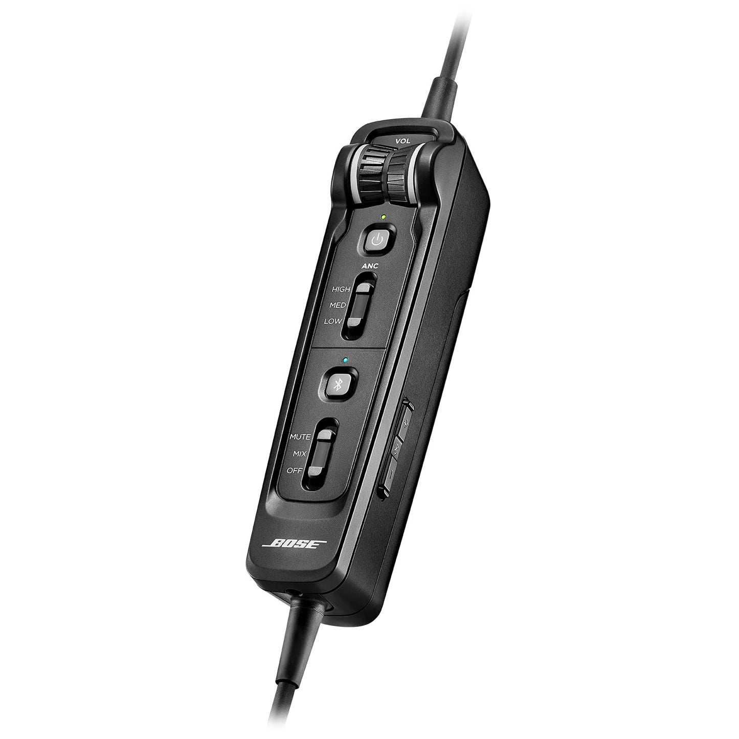Bose A30 Bluetooth Aviation Headset - Lightweight Comfortable Design, Adjustable ANR and Noise Cancelling Microphone, [Dual Plug] – Black