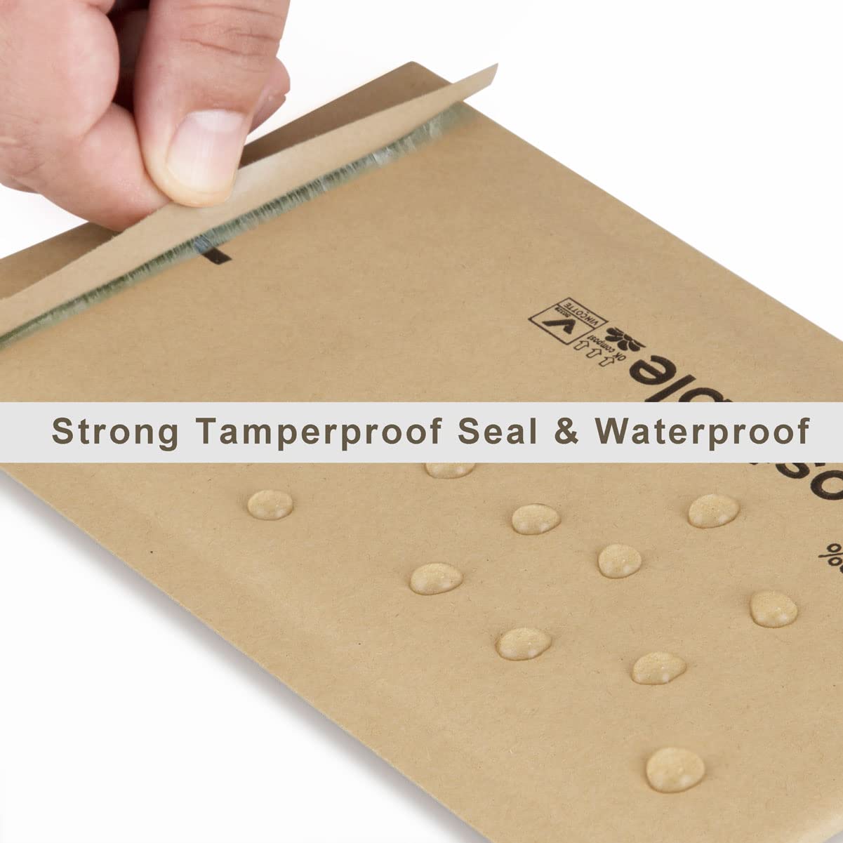 8.5x12 100% Biodegradable Brown Kraft Bubble Mailers,25 Count #2 Compostable Padded Packaging Wrap Envelopes Pouches Eco Friendly Self Seal Bags