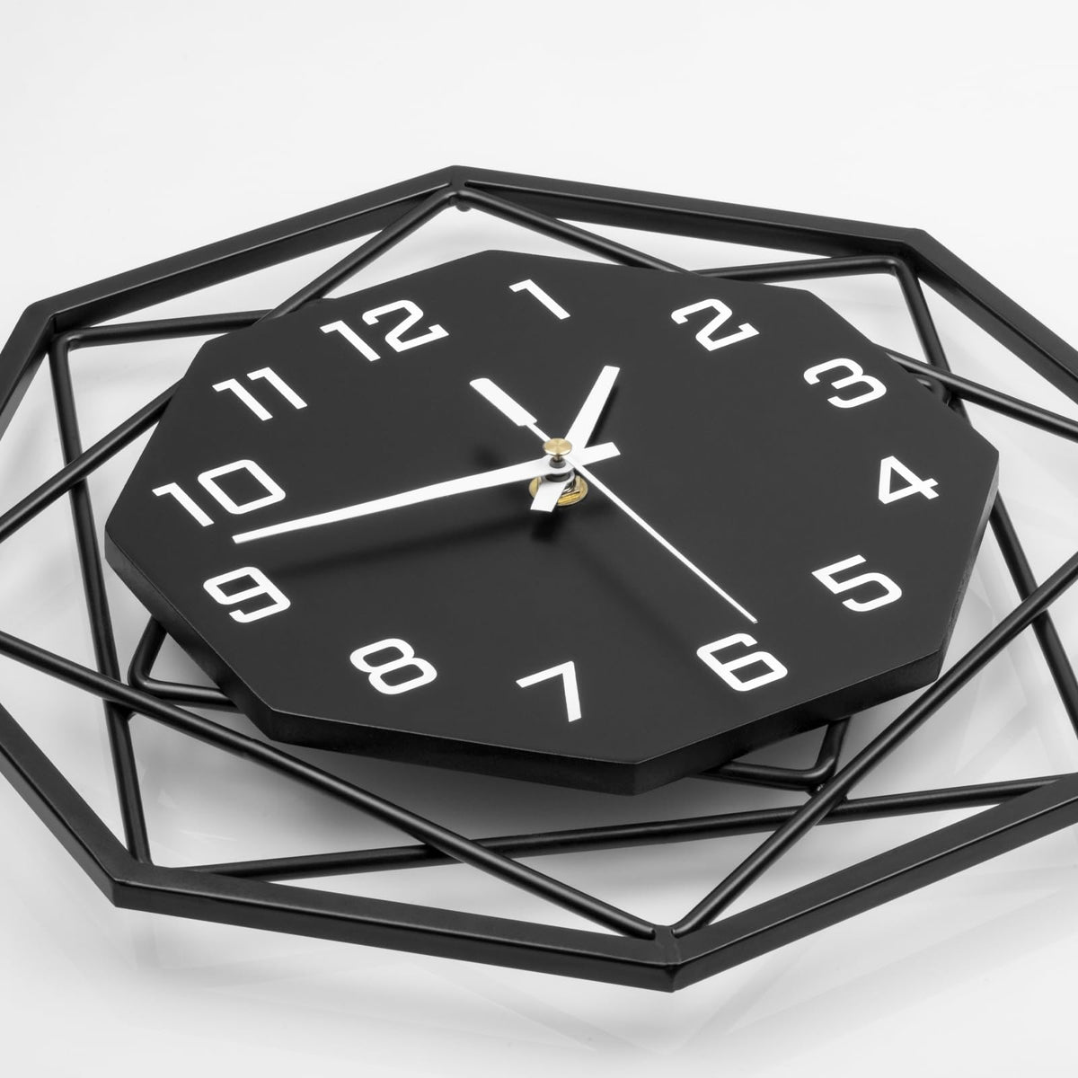 YIJIDECOR Large Wall Clocks for Living Room Decor 16 inch Silent Modern Wall Clocks Wall Clock Battery Operated Non Ticking Black Wood Decorative Clock Wall for Kitchen Bedroom Office Classroom