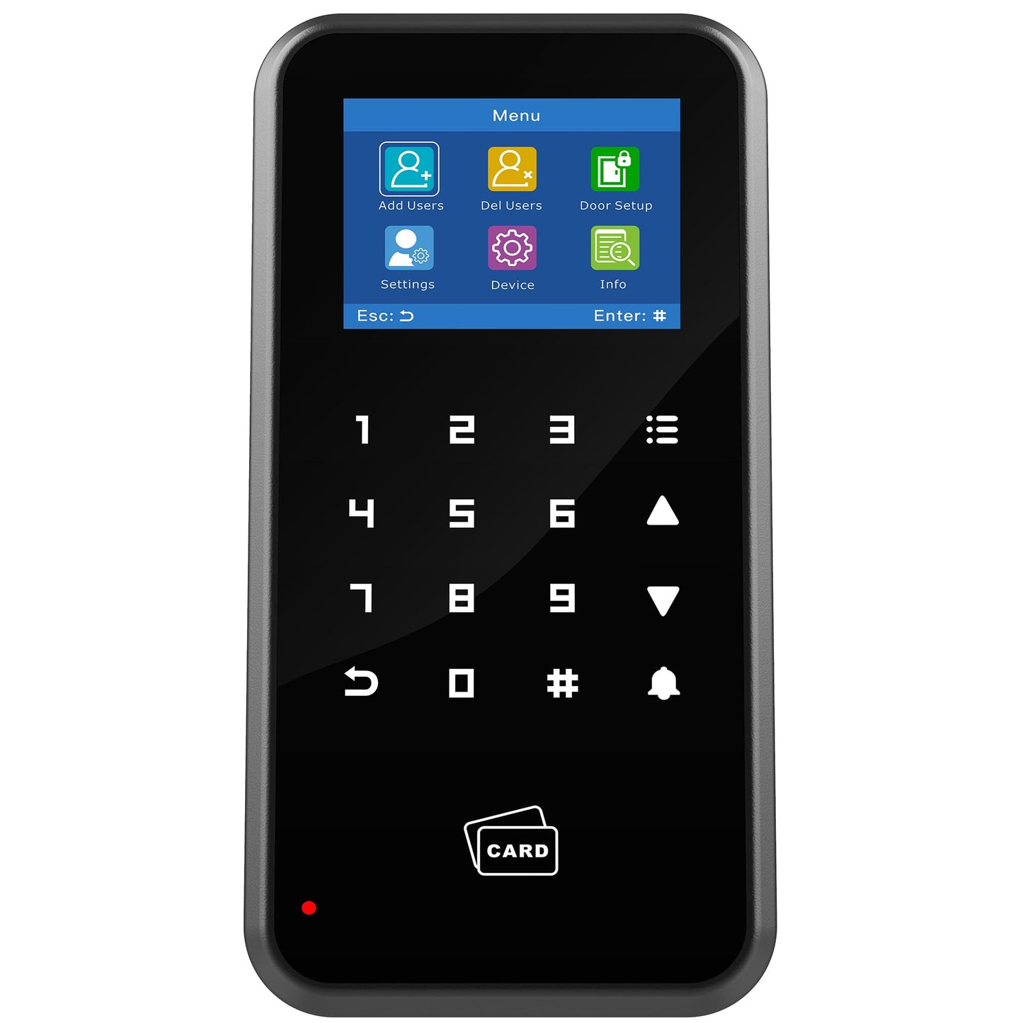 UHPPOTE 2.4-inch Display Door Access Control Touch Keypad 125khz Compatible with WiFi