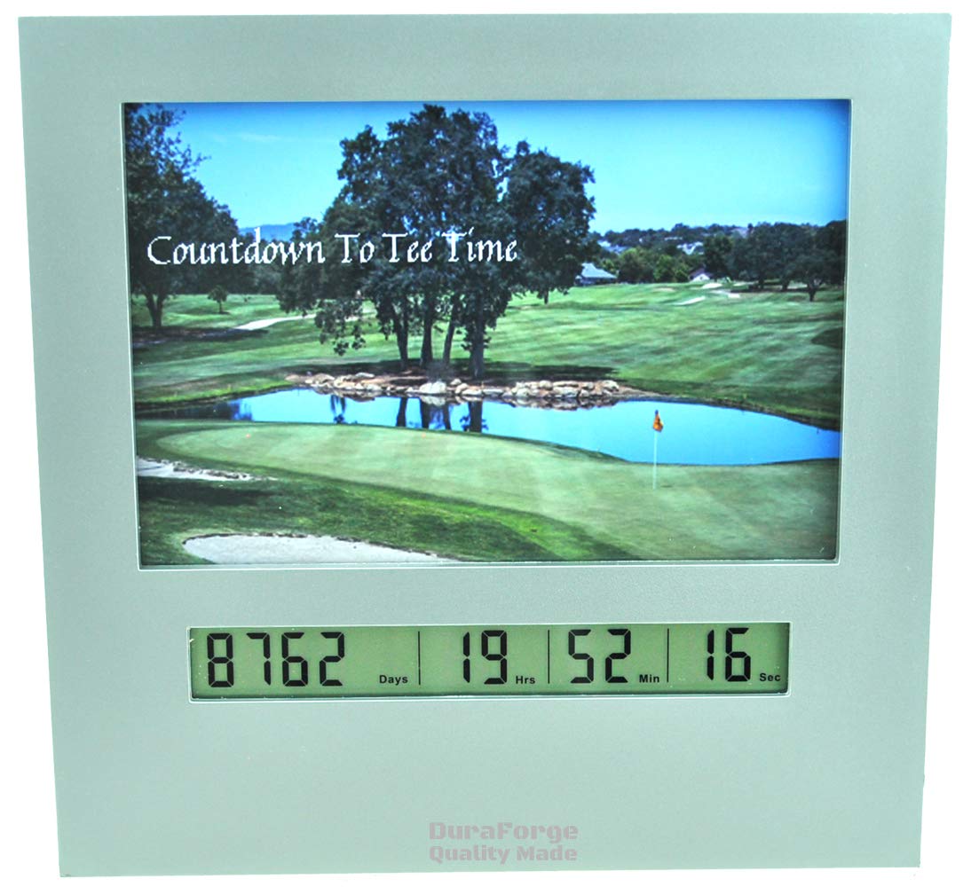 DuraForge 2020 Retirement Countdown Clock with Large Digital Display, Day Timer are Fun Golf Gadgets and Gifts for Firemen Police Military Vets Count Down The Calendar to Xmas Graduation or Any Event