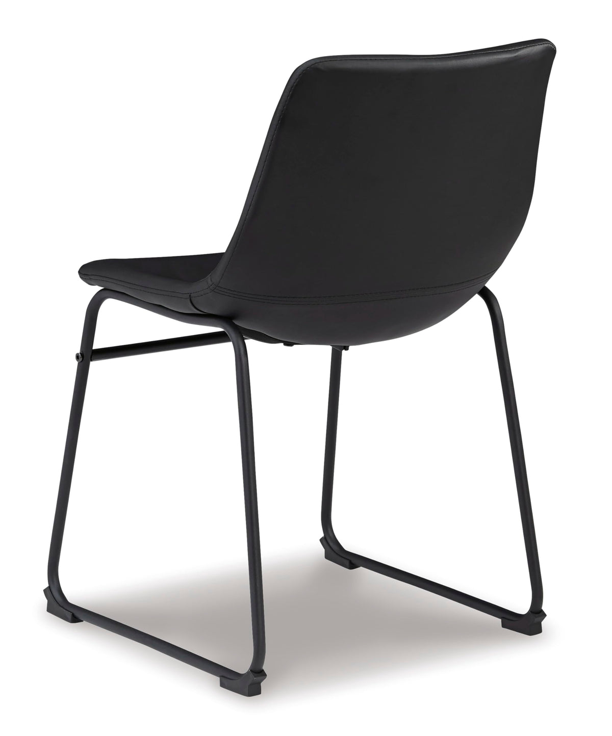 Signature Design by Ashley Centiar Mid Century Dining Room Bucket Chair, 2 Count, Black