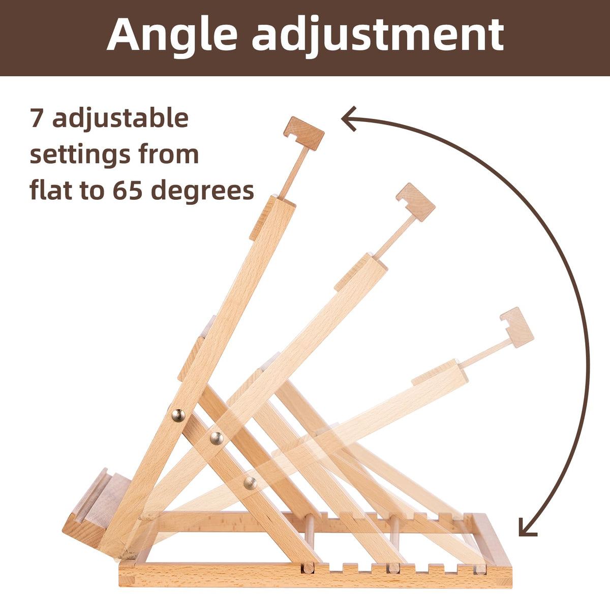 Falling in Art Heavy-Duty H-Frame Tabletop Easel for Painting, Adjustable Beechwood Desktop Easel, Portable Canvas Stand for Adults, Beginners and Artists