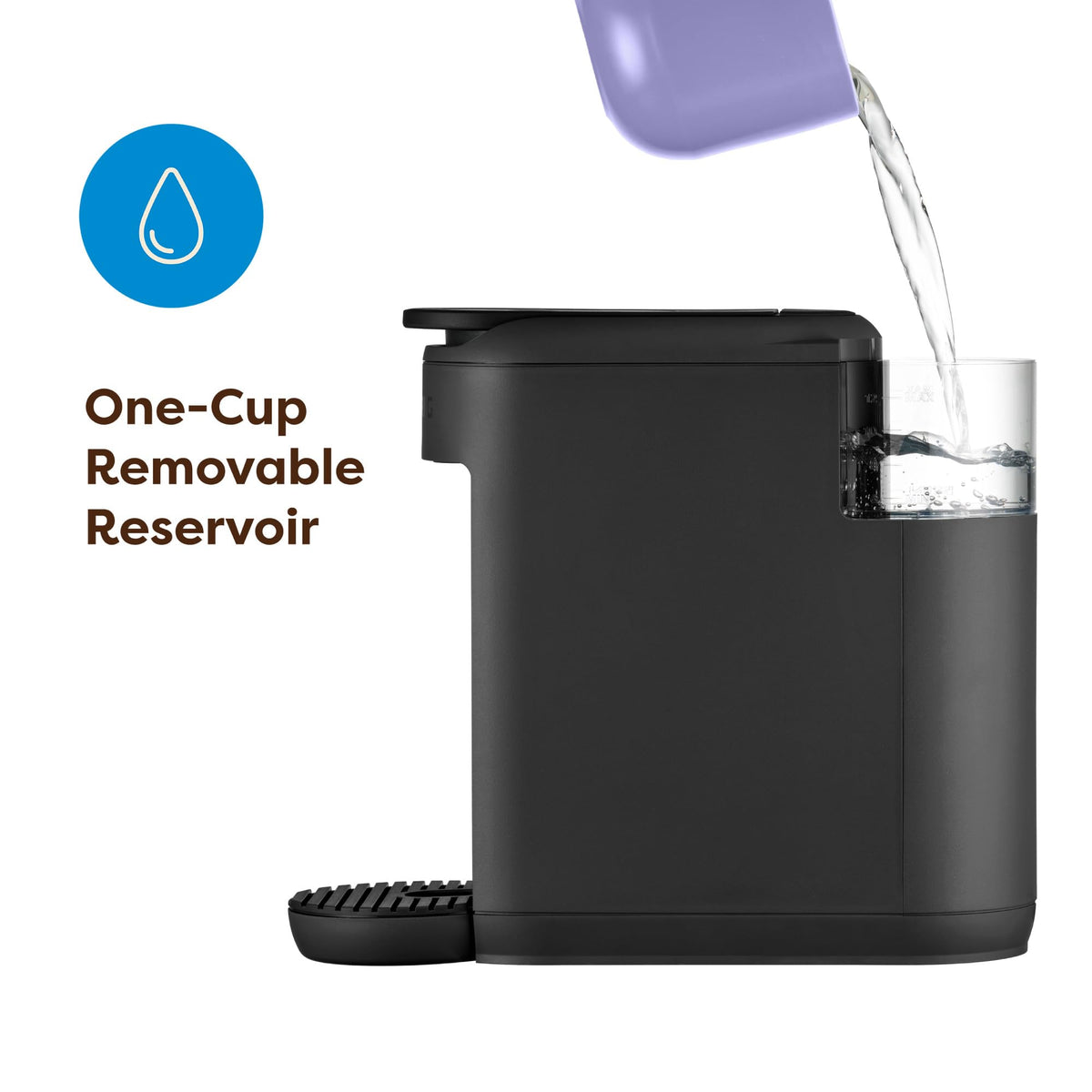 Keurig K-Mini Mate Single Serve K-Cup Pod Coffee Maker, Brews Up to 12 oz Cup, Compact Portable Coffee Machine for Small Spaces, Great for Dorms & Offices, Black