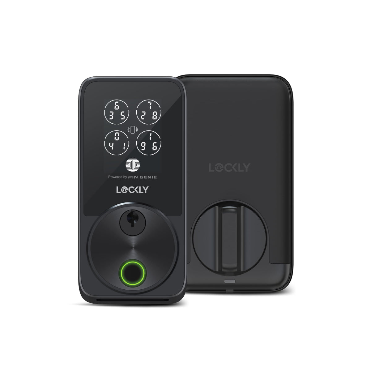 Lockly Secure Pro Zeno Series Smart Door Lock,Fingerprint Keyless Entry Door Lock for Front Door with Apple Home Key,Built-in Wi-Fi,Auto Lock, App Remote Control,IP65 Waterproof,Easy Installation