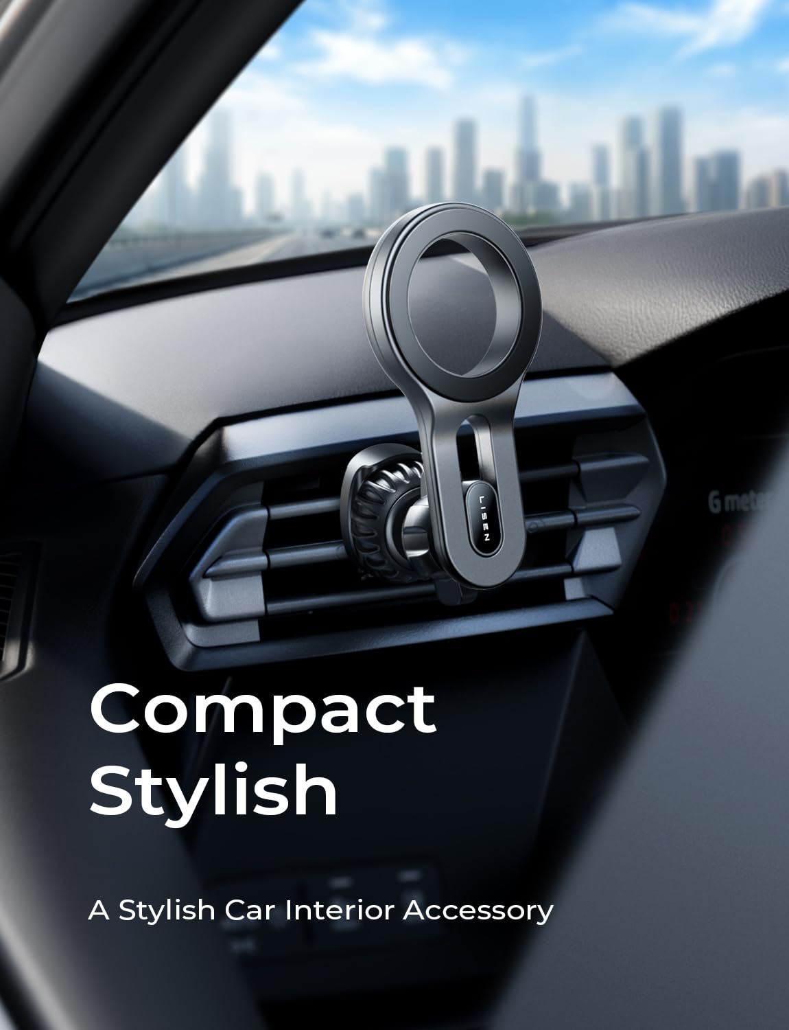 LISEN for MagSafe Car Mount, Magnetic Phone Holder for Car Air Vent Phone Mount, Hands Free Car Phone Mount Phone Holders for Your Car Accessories for Women Men for iPhone 17 Pro Max, Gifts for Mom