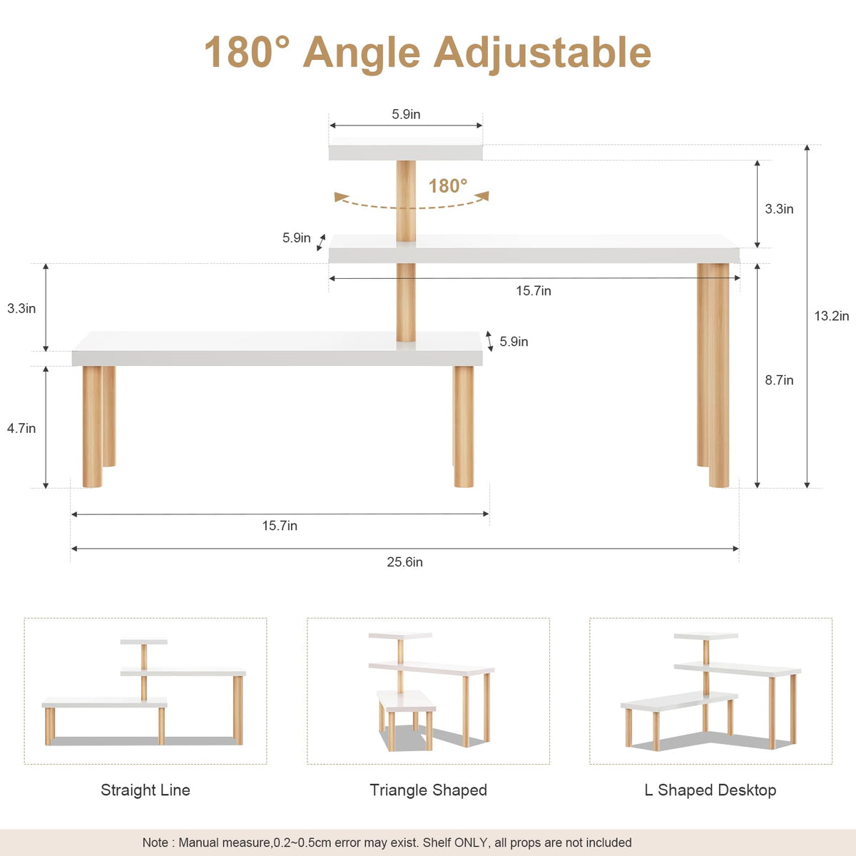 OcBuct Wood Plant Stand Shelf 6 Tier