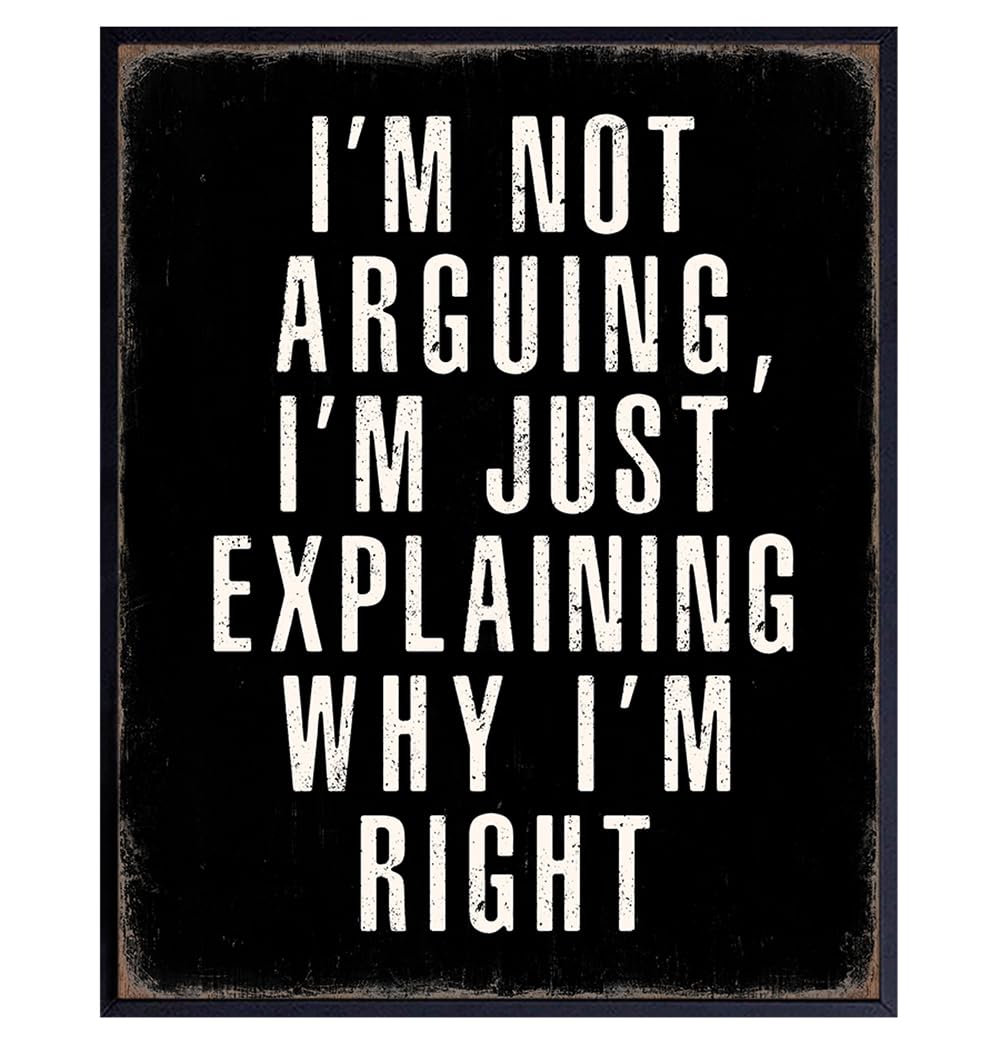 Office funny Quotes Wall Decor - Sarcastic Sayings Wall Decor for Men - Workplace funny Sayings - Man cave Sign - Silly Office Picture - Work Photo - Home Print, Executive Artwork