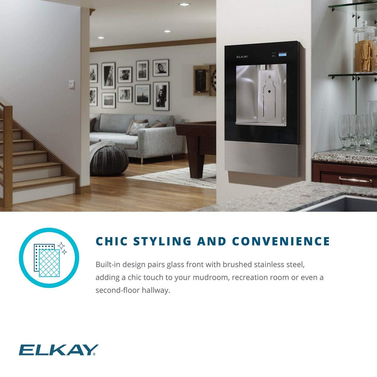 Liv Filtered and Chilled Water Dispenser Midnight Black