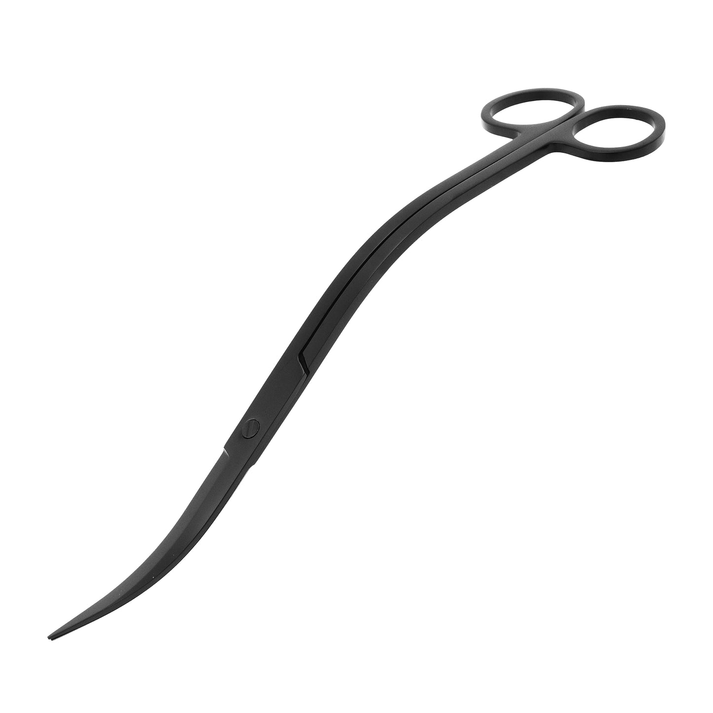 Mandala Crafts Extra Long Black Stainless Steel Curved Aquarium Scissors for Trimming Aquatic Plants – Wave Aquascape Scissors for Fish Tanks, Hospital Tanks, Goldfish Bowls, Aquariums, and Terrariums