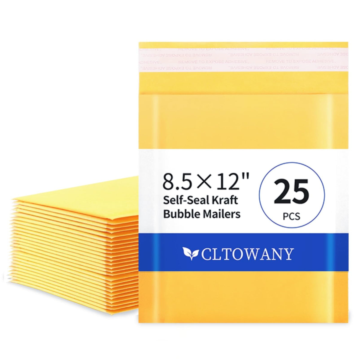 Cltowany Padded Envelopes 8.5×12' Inch 25 Pack padded mailers Self-Sealing Paper Envelopes for Shipping,Mailing,Packaging,Strong Adhesion Envelope Mailers