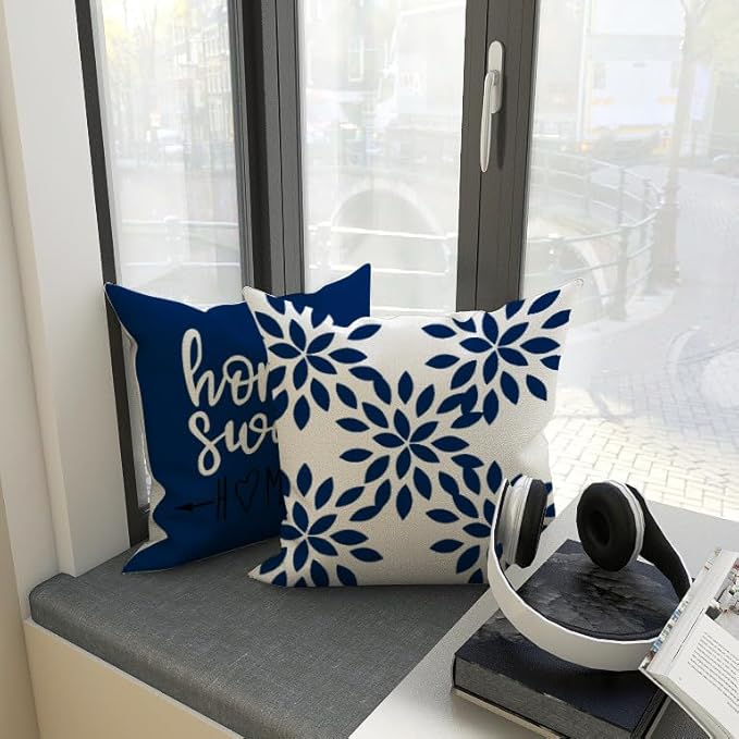 YCOLL Pillow Covers 12x20 Set of 4, Modern Sofa Throw Pillow Cover, Decorative