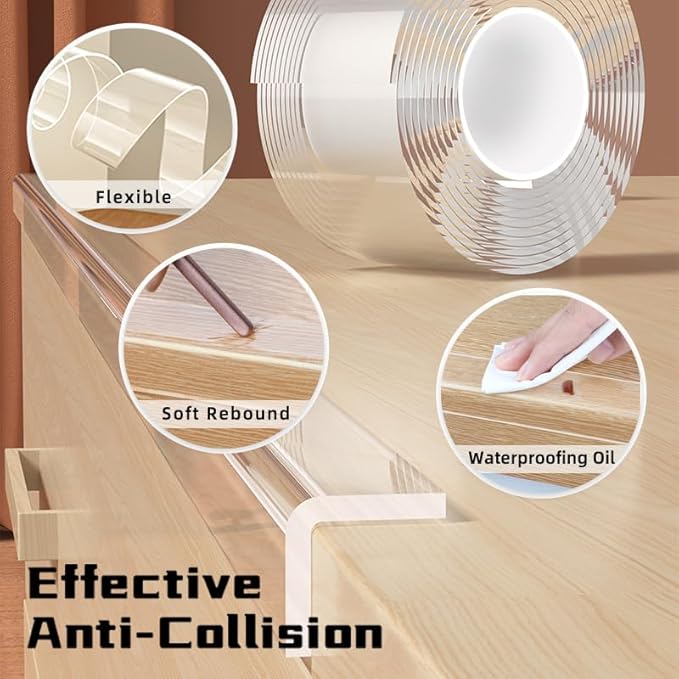 2 Rolls Clear Soft Corner Protectors