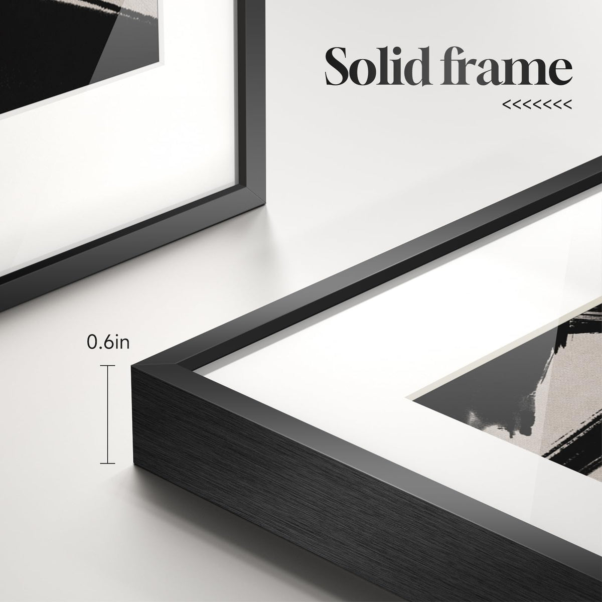 Framed Black and White Abstract Wall Art, 6 Pieces Modern Prints Paintings Artwork for Walls, Minimalist Abstract Pictures for Living Room Bedroom Dining Room Office Bathroom Wall Decor 11x14 Inch