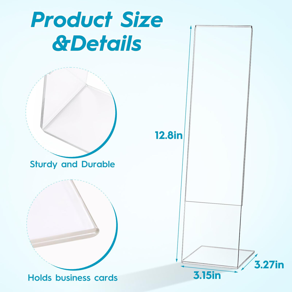 4 Pcs Multifunction Computer Monitor Memo Board, Clear Acrylic Monitor Sticky Note Holder for Office Home Desktop,Office Desk Accessories