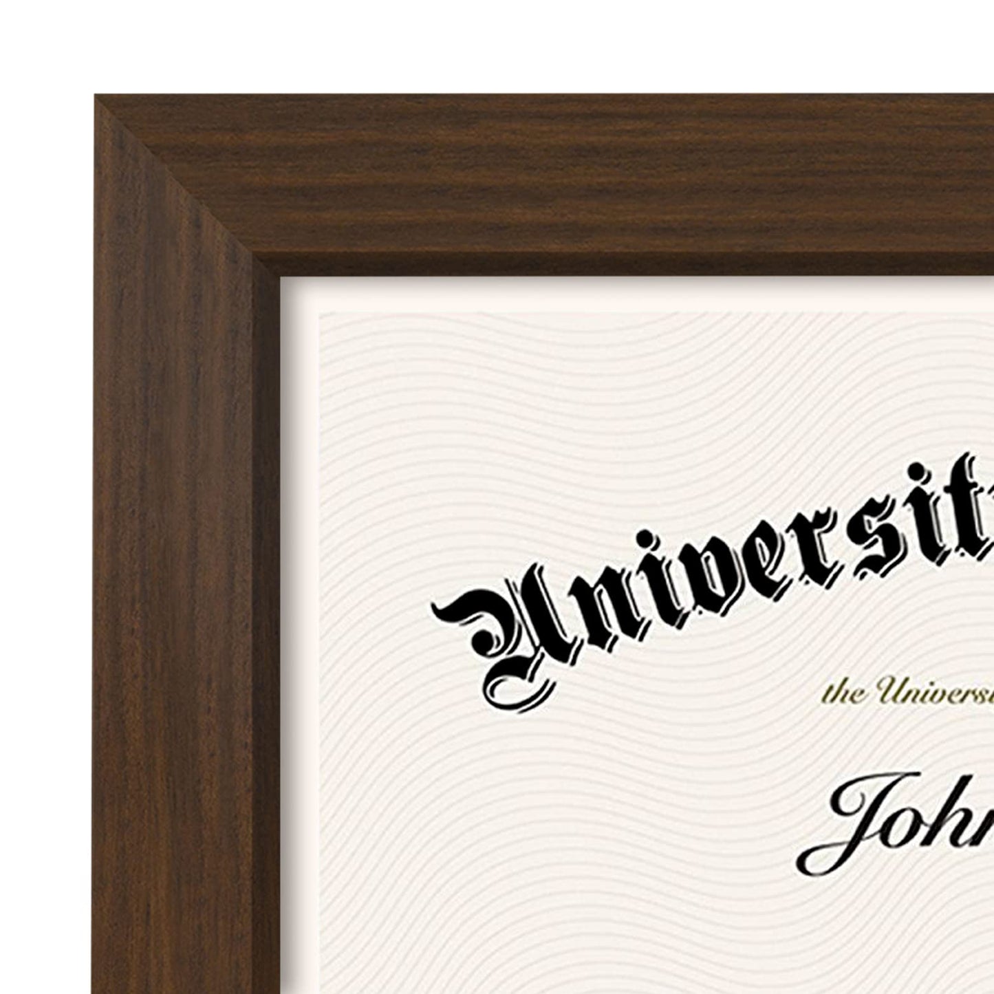 Americanflat 8.5x11 Diploma Frame with Shatter-Resistant Glass - Document Frames with Engineered Wood - Legacy Collection - Certificate Frame for Tabletop and Wall Display - Walnut