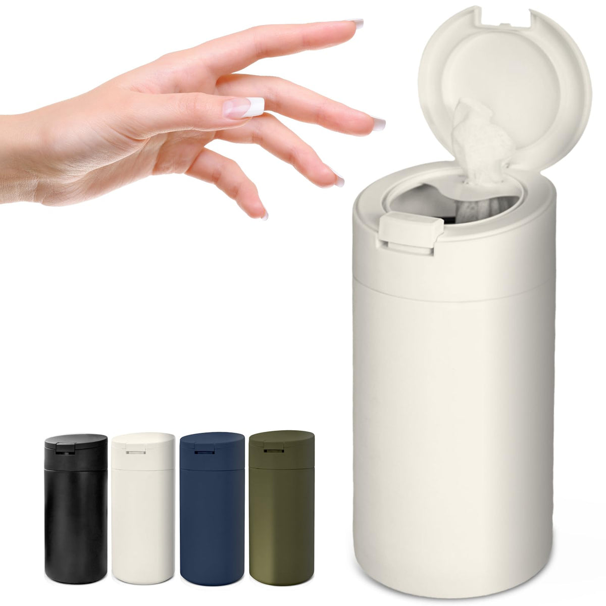 Extra Large Refillable Wet Wipes Dispenser (Cream) | Fits Clorox, Lysol, Bleach, Sanitizing Wipes | Durable Reusable Wipes Holder for Kitchen, Bathroom, Office, School | Gosnold Home & Garden