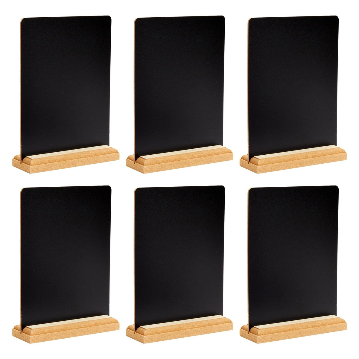 6 Pack Mini Chalkboard Signs with Stand for Table Decorations, Restaurant Food Display, Message Boards, Small Business, Wedding, Banquet, Coffee Shop (6 x 8 Inches)