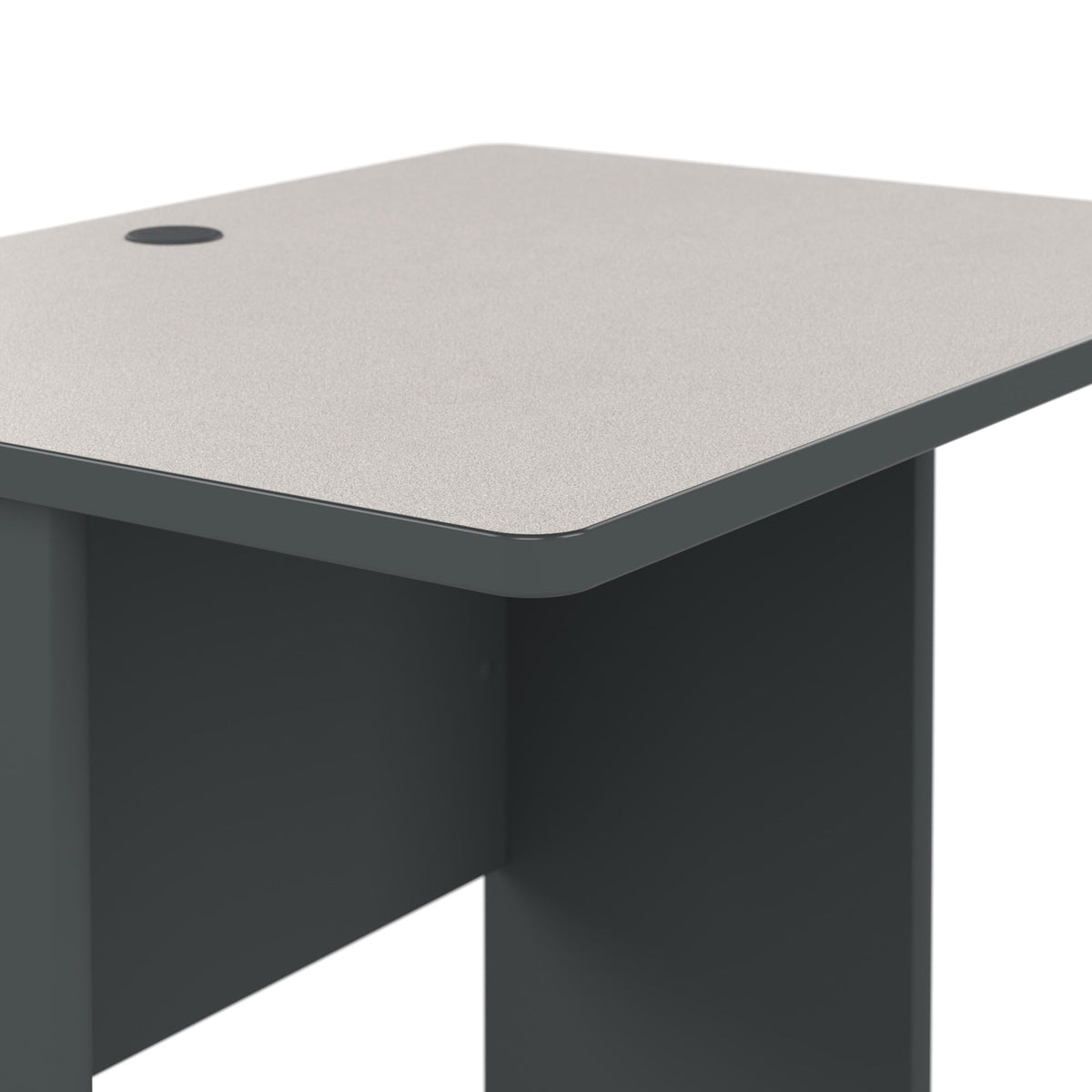 Bush Business Furniture Series A 36W Small Desk in White Spectrum and Slate, Compact Computer Table for Home or Professional Office