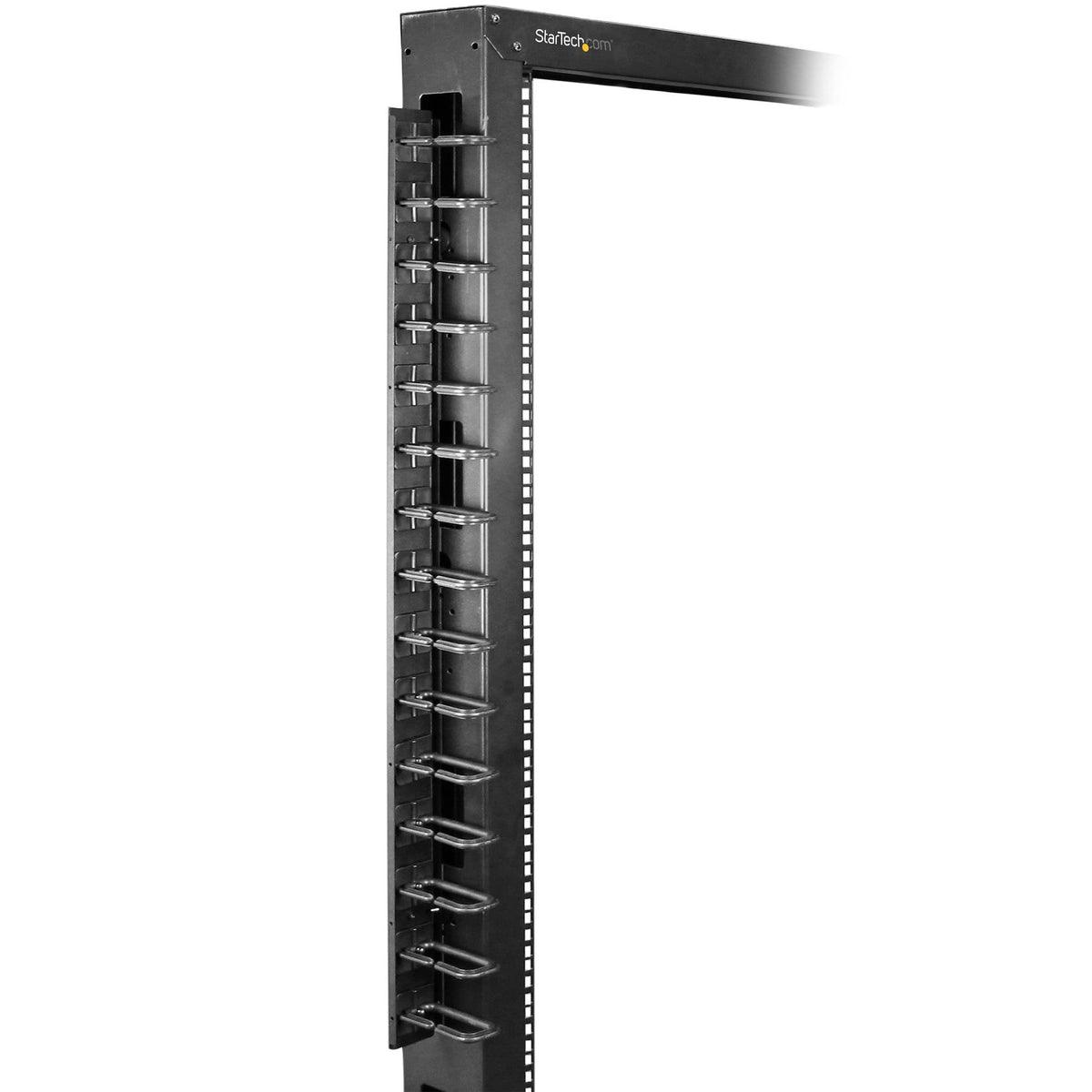 StarTech.com Vertical 0U Server Rack Cable Management w/ D-Ring Hooks - 20U Network Rack Cord Manager Panel - 3ft Wire Organizer (CMVER20UD)