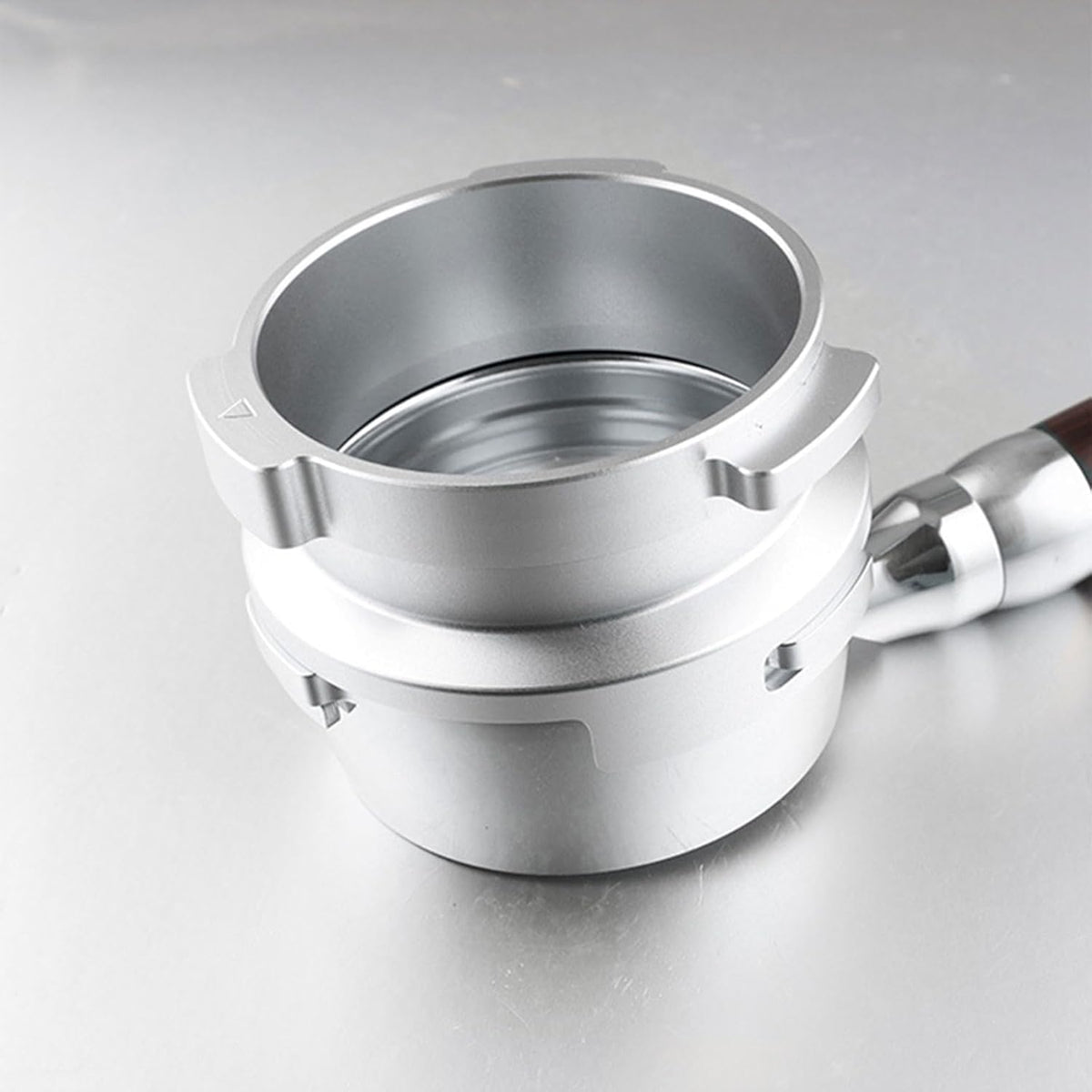 58mm Dosing Funnel Compatible with CASABREWS/Gevi/Electactic 58mm Portafilter with 3 Ears | Silver