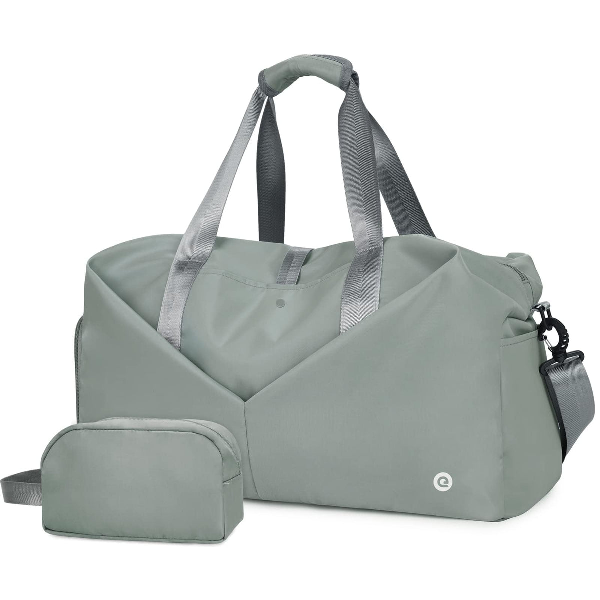 Ceneda 20" Gym Bag for Women with Wet Pocket & Shoe Compartment, Lightweight Duffel Waterproof Carry On Duffle for Travel, Yoga, Overnight (Dark Grey)