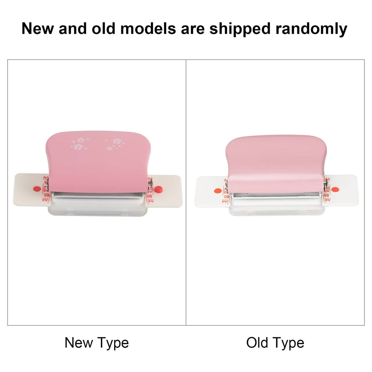 Binding Machines, Mini Manual Multipurpose 6 Holes Cinch Book Binding Machine, Coil Binding Machine for Home Office(Pink)