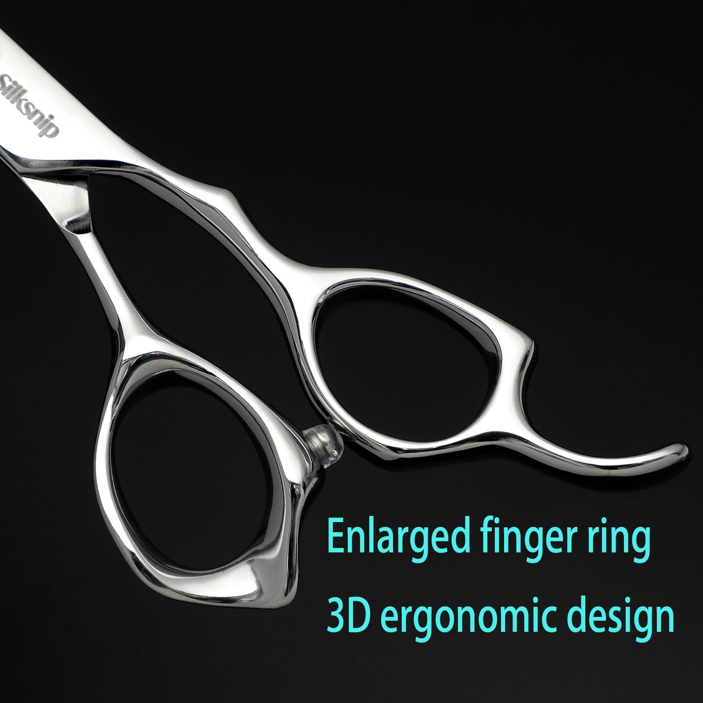 Silksnip Hair Cutting Scissors Professional Barber Shears, Hairdresser Scissor Made Of Stainless Steel For Hairdressing Salon and Home Use Extremely Very Sharp Ergonomic Design
